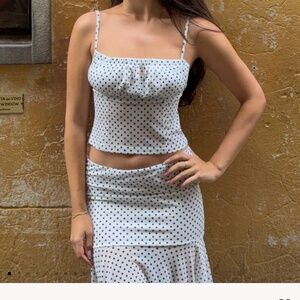 Peppermayo Exclusive - Buffy Top - White Polkadot